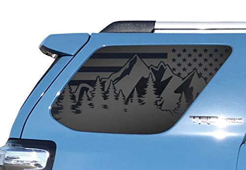 Algopix Similar Product 2 - Outdoor Forest Mountain Scene USA Flag