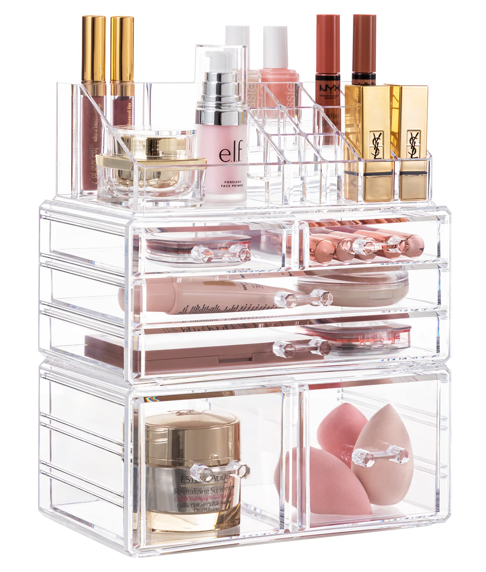 Algopix Similar Product 18 - HBlife Acrylic Clear Dustproof Makeup