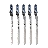 Algopix Similar Product 6 - 5 Pcs T101AO HCS TShank Jigsaw Blades