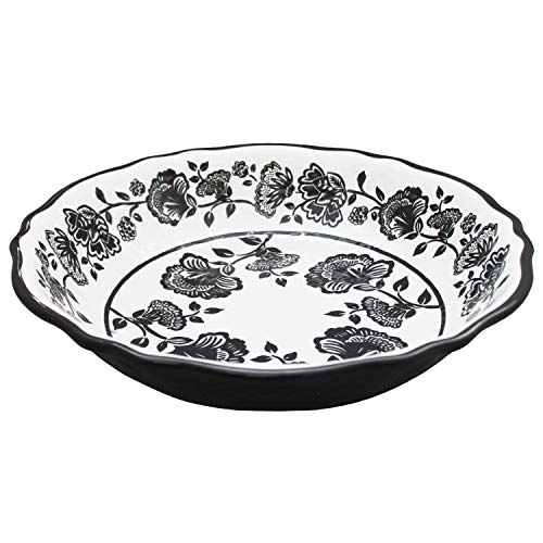 Algopix Similar Product 15 - Jardin Black Melamine Salad Bowl by Le