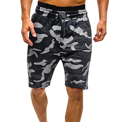 Algopix Similar Product 7 - MODOQO Shorts for Men Camo Relaxed Fit