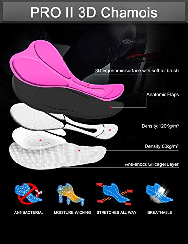Algopix Similar Product 6 - NAVISKIN Womens 3D Padded Cycling