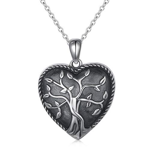 Algopix Similar Product 12 - S925 Sterling Silver Heart Urn Memorial