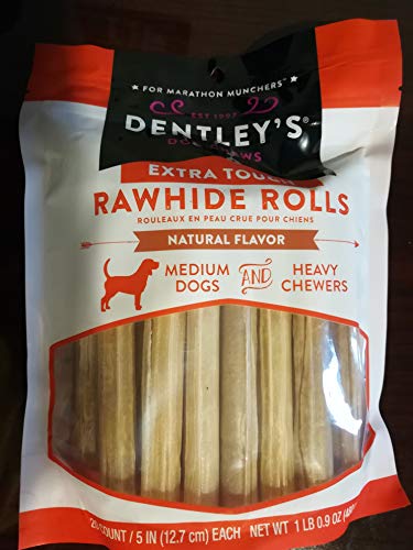 Algopix Similar Product 1 - Dentleys Extra Tough 5 Rawhide Rolls