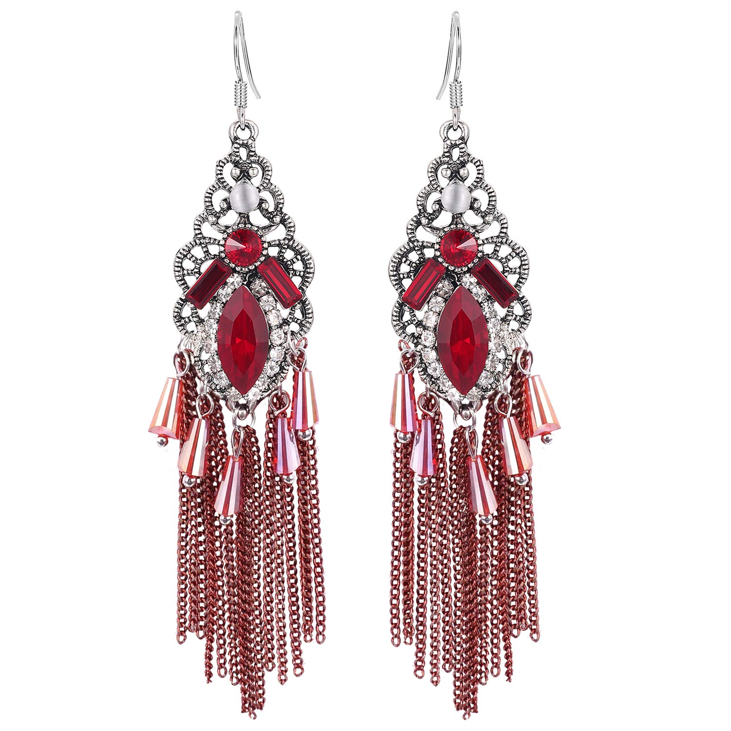 Algopix Similar Product 2 - Mlouye Women Boho Hook Earrings