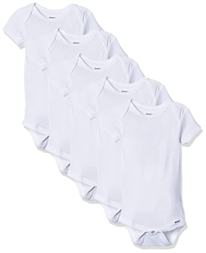 Algopix Similar Product 20 - GERBER Baby 5Pack Solid Onesies