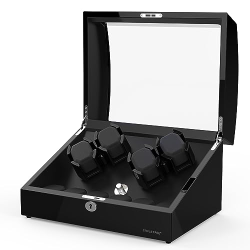 Algopix Similar Product 18 - TRIPLE TREE Watch Winder for 4