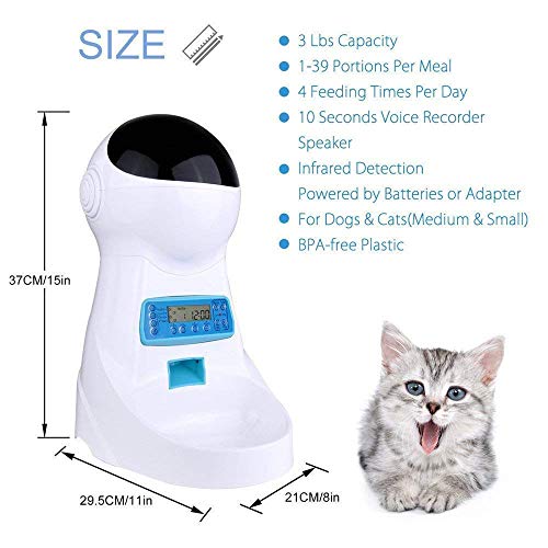 Algopix Similar Product 8 - Xuliyme Automatic Cat Feeder Auto Pet