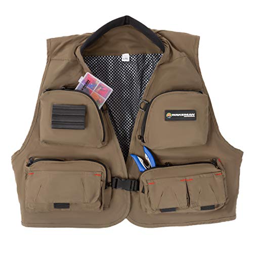 Algopix Similar Product 15 - Wakeman Outdoors 12 Pocket Fishing Vest