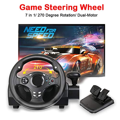 Algopix Similar Product 12 - Game Steering Wheel DualMotor Sport