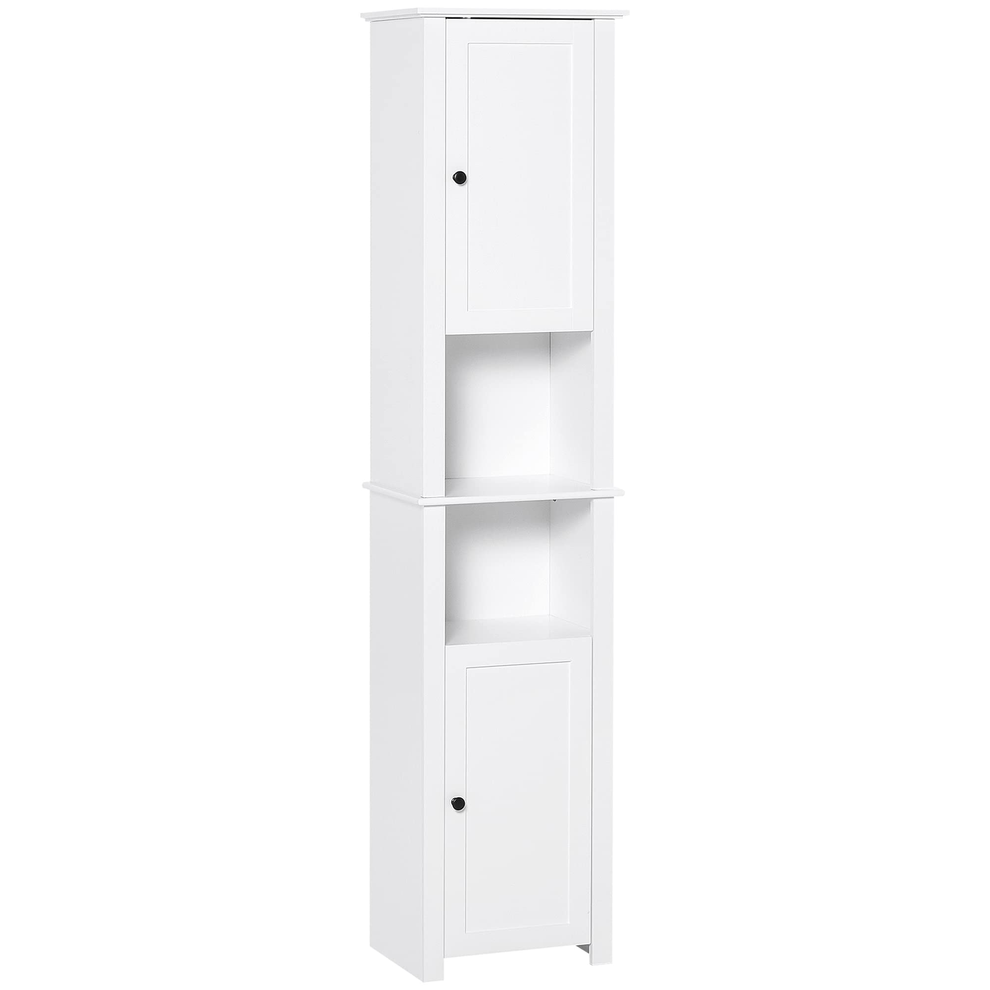 Algopix Similar Product 12 - HOMCOM Tall Bathroom Storage Cabinet