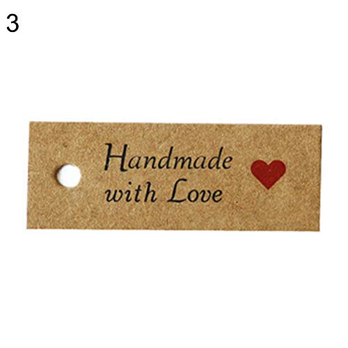 Algopix Similar Product 6 - bjduck99 100Pcs DIY Kraft Paper Thank