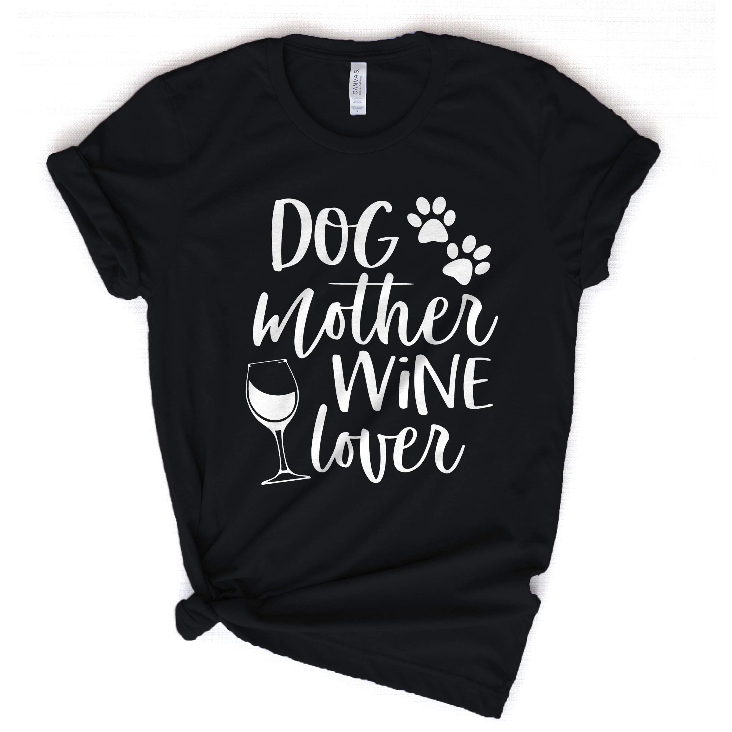 Algopix Similar Product 8 - Dog Mother Wine Lover Dog Mom Shirt