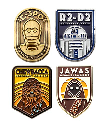 Algopix Similar Product 20 - Star Wars Enamel Pins  R2D2  C3PO 