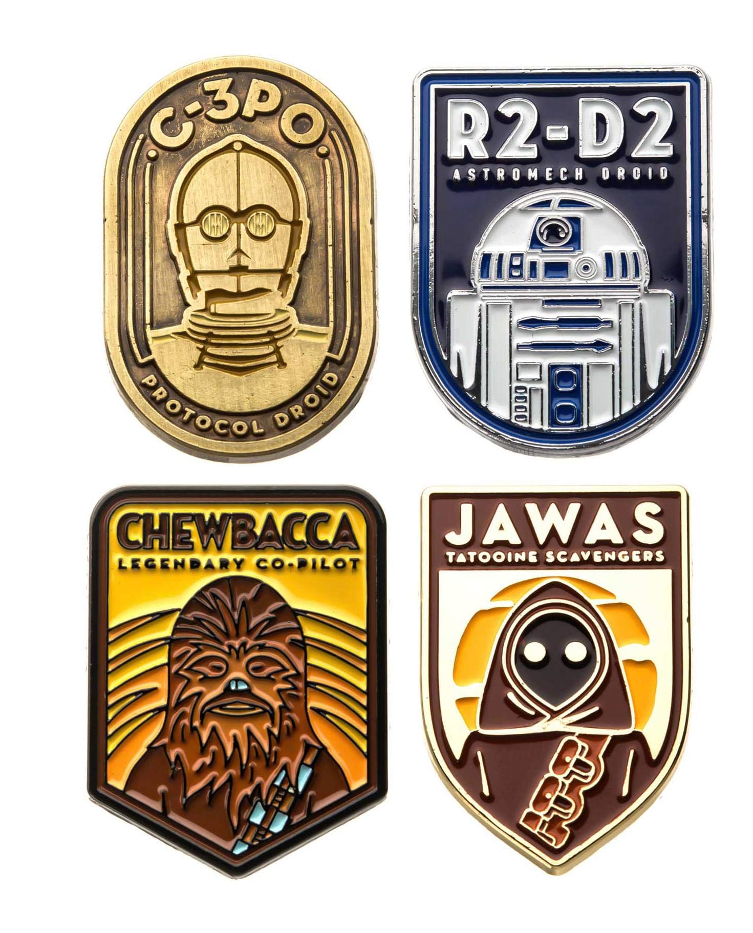 Algopix Similar Product 8 - Star Wars Enamel Pins  R2D2  C3PO 
