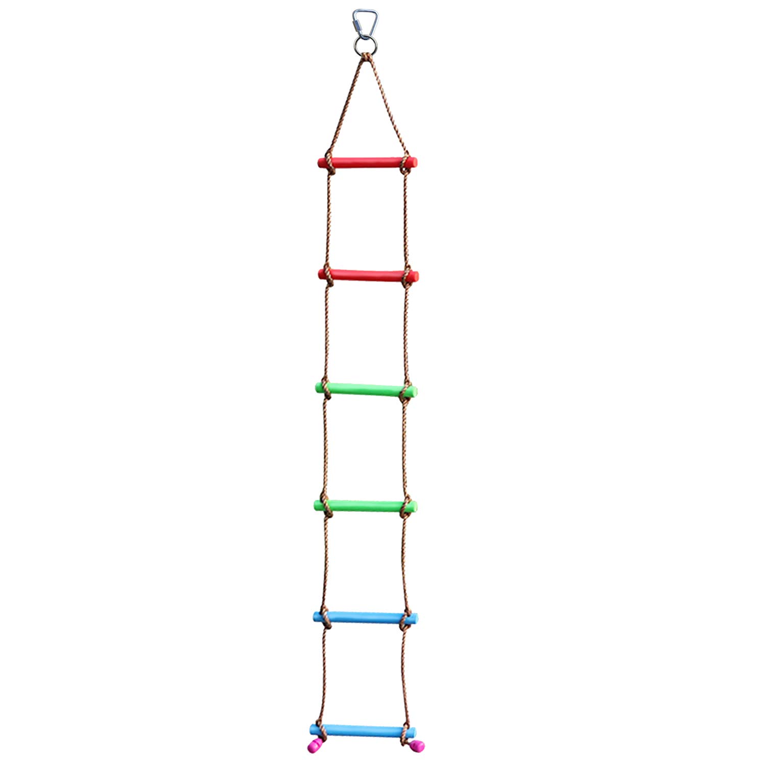 Algopix Similar Product 2 - Rainbow Craft 66FT Climbing Rope Ninja