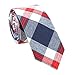 Algopix Similar Product 2 - Levao Mens Cotton Plaid Tie Skinny