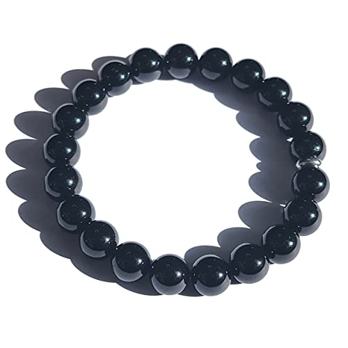 Algopix Similar Product 10 - Black Tourmaline Bead Bracelet Chakra