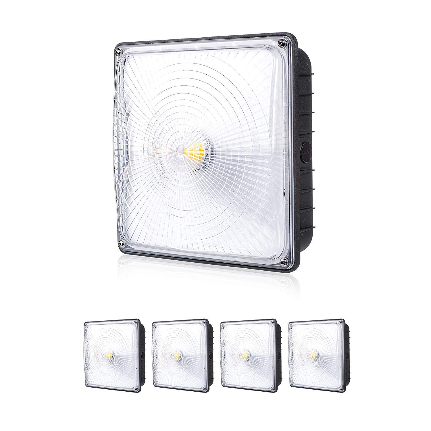 Algopix Similar Product 12 - PARMIDA 4 Pack LED Canopy Light 45W