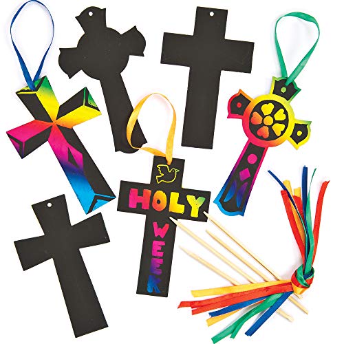 Algopix Similar Product 5 - Baker Ross Scratch Crosses Pack of 12