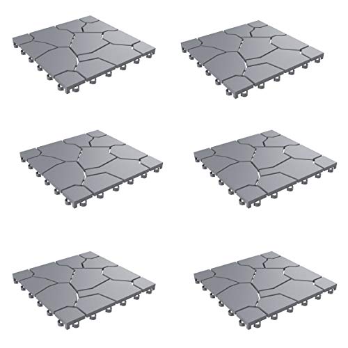 Algopix Similar Product 6 - Pure Garden Deck Tiles  Set of 6