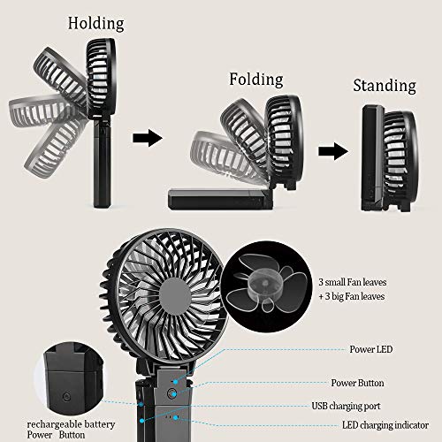 Algopix Similar Product 11 - Handheld Personal Powerbank Fan