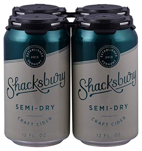 Algopix Similar Product 4 - SHACKSBURY Semi Dry Cider 4pk Cans 12