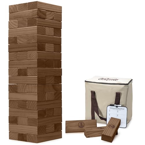 Algopix Similar Product 15 - GoSports Large Wooden Toppling Tower 