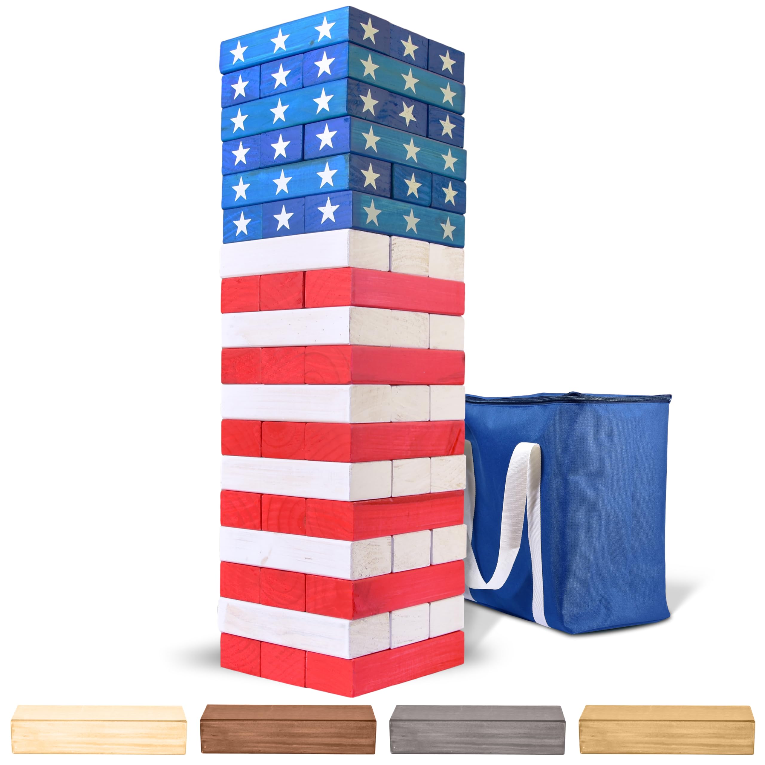Algopix Similar Product 9 - GoSports Giant Wooden Toppling Tower