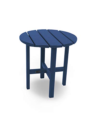 Algopix Similar Product 4 - POLYWOOD Round 18" Side Table in Navy