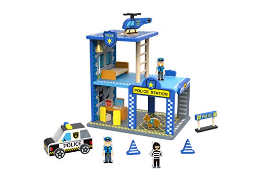 Algopix Similar Product 19 - TOYSTERS My Big Police Station Wooden