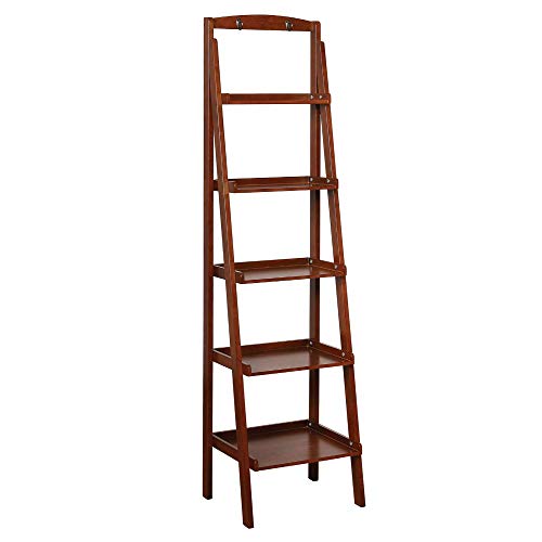 Algopix Similar Product 14 - Benjara Benzara Wooden Ladder Shelf