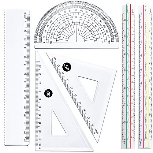 Algopix Similar Product 3 - Leinuosen 6 Pieces Triangular Architect