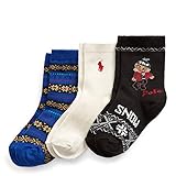 Algopix Similar Product 8 - Polo Kids Socks for Boys 3Pack Crew