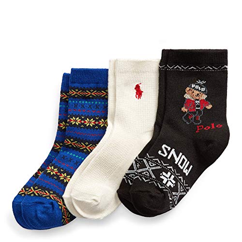 Algopix Similar Product 12 - Polo Kids Socks for Boys 3Pack Crew