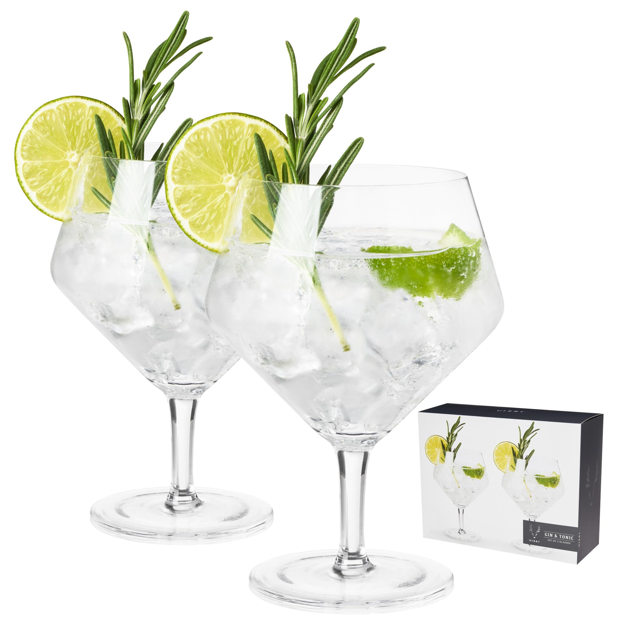 Algopix Similar Product 6 - Viski Angled Stemmed Gin  Tonic