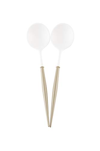 Algopix Similar Product 4 - Sophistiplate Serving Spoons White Top