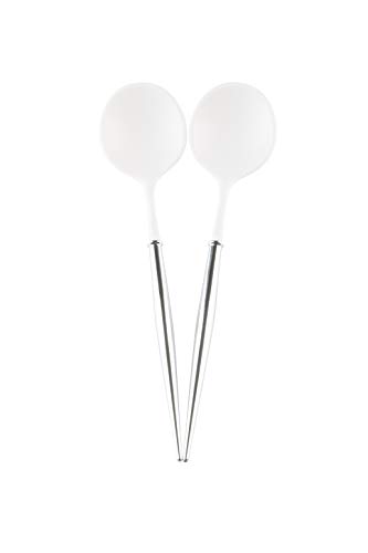 Algopix Similar Product 19 - Sophistiplate Serving Spoons White Top