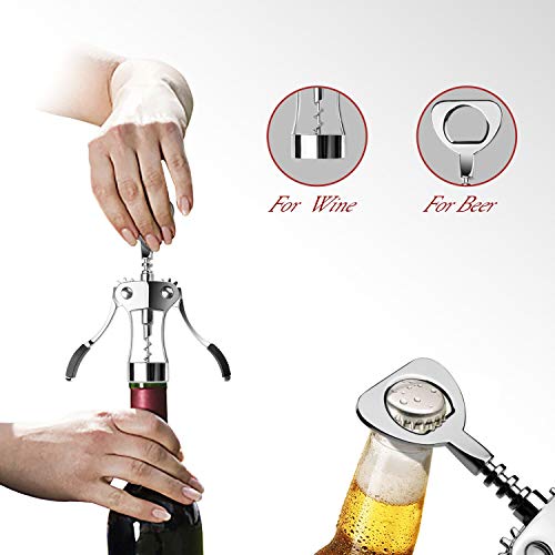 Algopix Similar Product 18 - Wing Corkscrew Wine Opener and Bottle