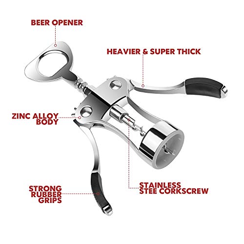 Algopix Similar Product 12 - Wing Corkscrew Wine Opener and Bottle