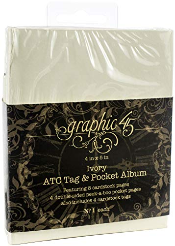 Algopix Similar Product 7 - Graphic 45 ATC Rectangle Tag  Pocket