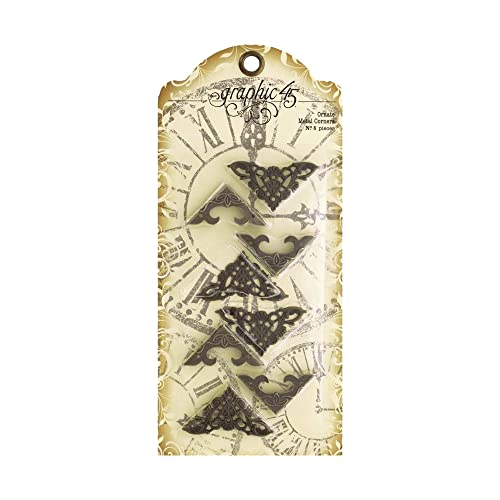 Algopix Similar Product 17 - Graphic 45 Ornate Metal Corners, Brass