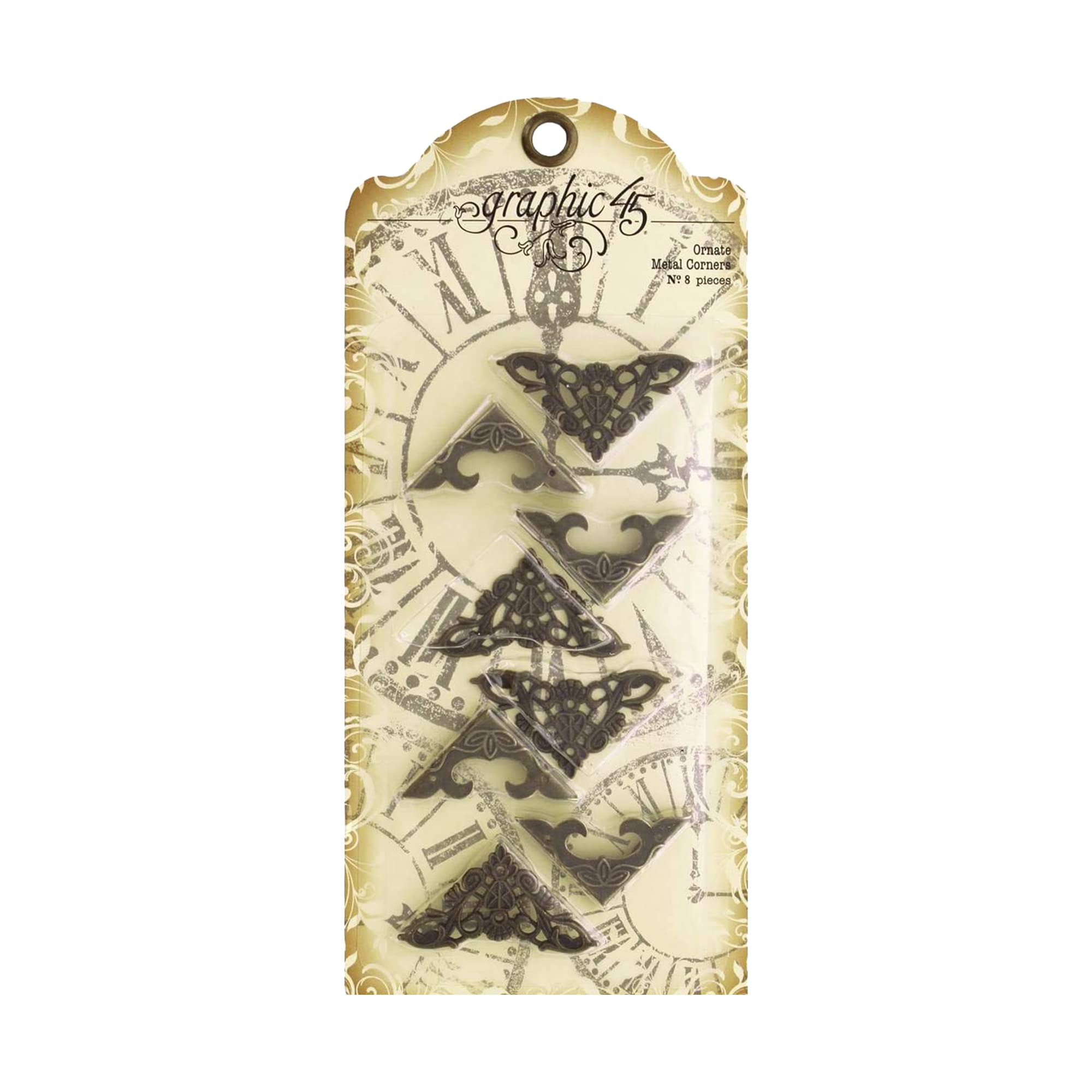 Algopix Similar Product 9 - Graphic 45 Ornate Metal Corners, Brass