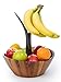 Algopix Similar Product 14 - Casa Bellante Acacia Wooden Fruit Bowl