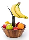Algopix Similar Product 8 - Casa Bellante Acacia Wooden Fruit Bowl