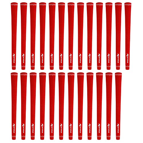 Algopix Similar Product 6 - Karma Velour Red Standard Golf Grips