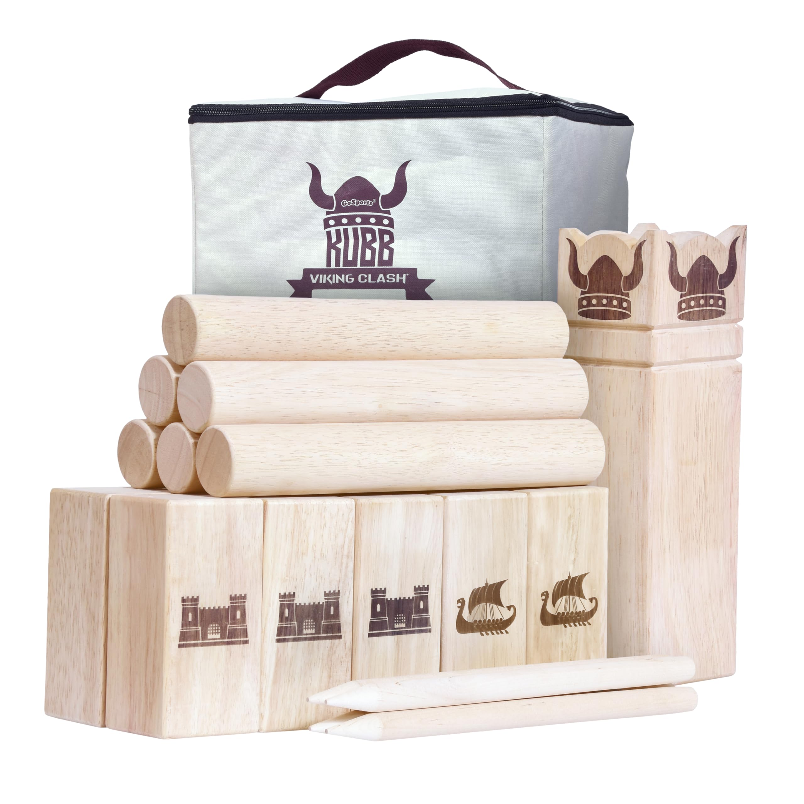 Algopix Similar Product 11 - GoSports Regulation Size Kubb Viking