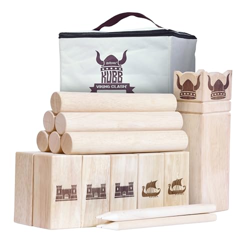 Algopix Similar Product 11 - GoSports Kubb Viking Clash Toss Game