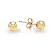 Algopix Similar Product 10 - Becca Code 14k Yellow Gold Hollow Ball