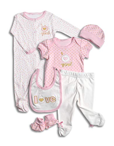 Algopix Similar Product 6 - Layette Set 6 Piece Baby Essentials